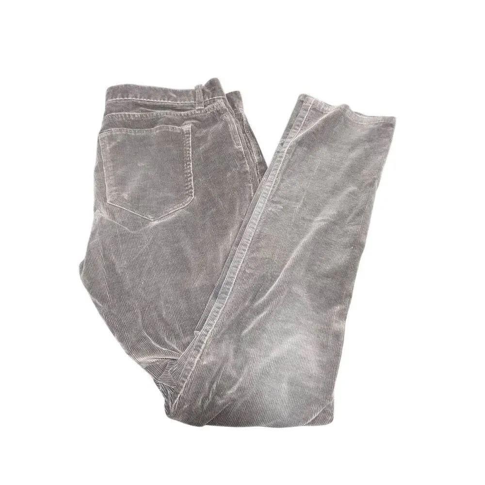 Banana Republic Mens Corduroy Pants Gray Vintage Straight Slim 31x32